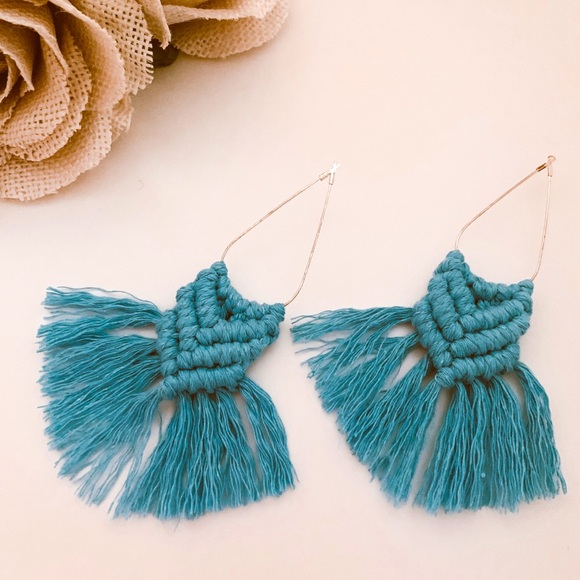 Handmade Macramé earrings - Picture 1 of 1